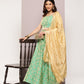 Cutdana emblished Jacqard Lehenga Choli with dupatta