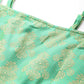 Cutdana emblished Jacqard Lehenga Choli with dupatta