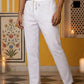 Men Pack of 2 Solid Cotton Pyjamas ( JOPJ 002White-Black Pack-2 )