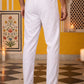 Men Pack of 2 Solid Cotton Pyjamas ( JOPJ 002White Pack-2 )