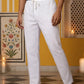 Men Pack of 2 Solid Cotton Pyjamas ( JOPJ 002White Pack-2 )