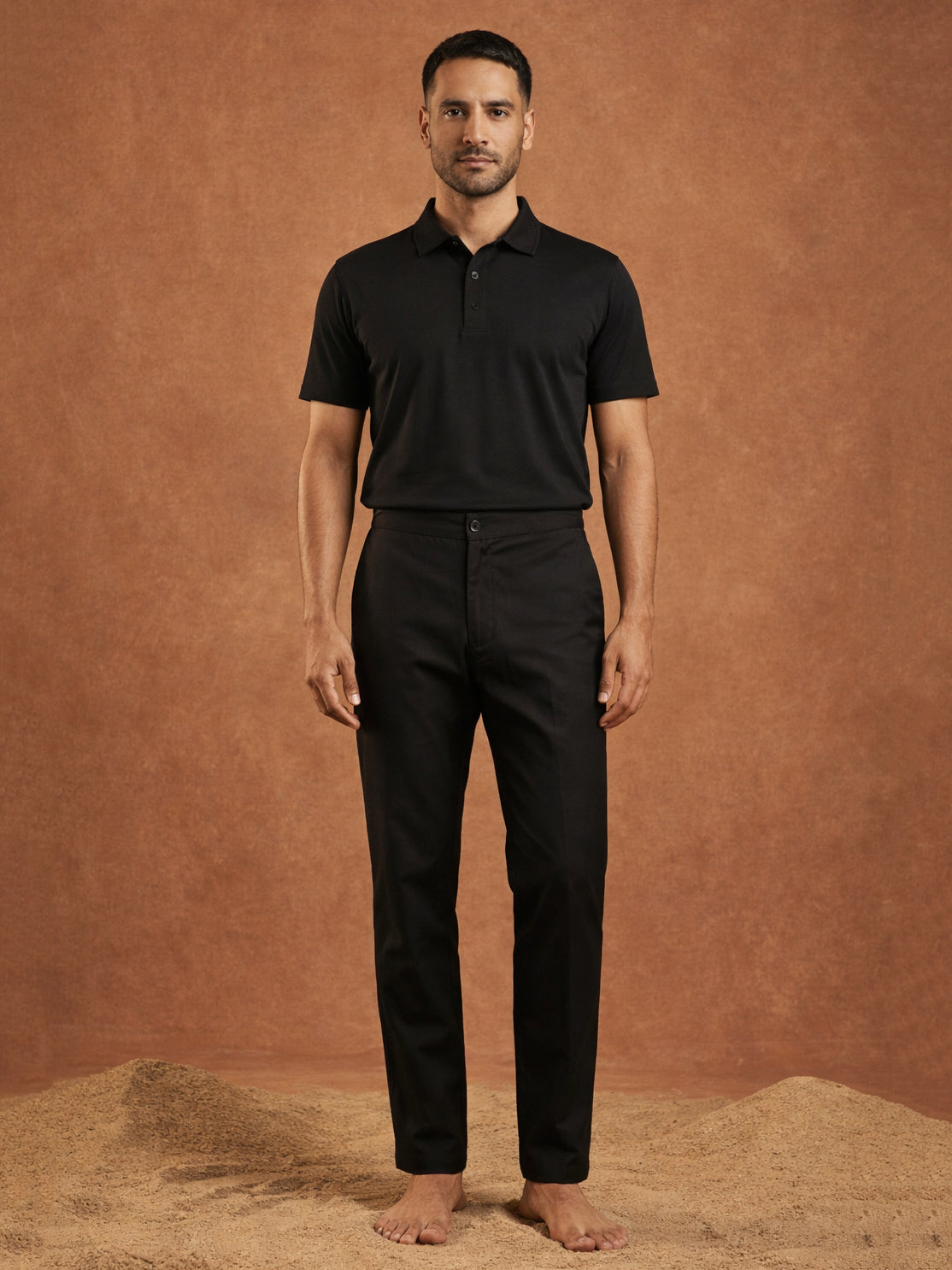Solid Cotton Pyjama For Men ( JOPJ 005Black )