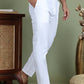 Men White Solid Pant Look Pyjama ( JOPJ 005White )
