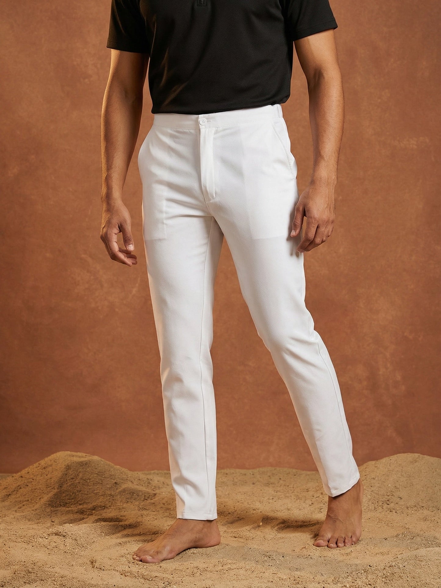 Men Pure Cotton Pyjama Pack of 2 ( JOPJ 005White Pack-2 )