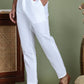 Men White Solid Pant Look Pyjama ( JOPJ 005White )