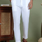 Men White Solid Pant Look Pyjama ( JOPJ 005White )