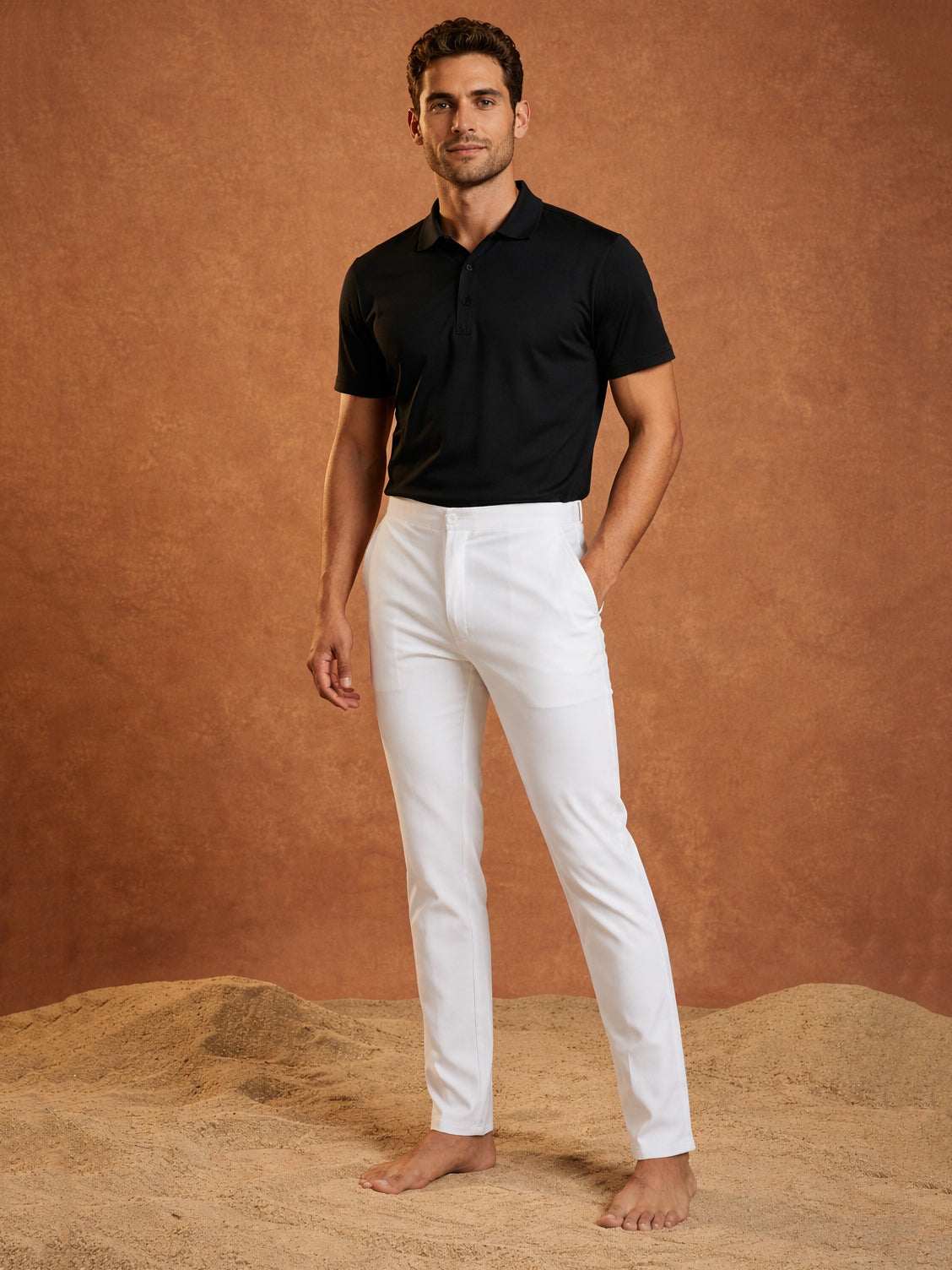 Solid Cotton Pyjama For Men ( JOPJ 005White )