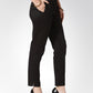 Jompers Women Black Smart Slim Fit Solid Regular Trousers ( JOP 2119 Black )