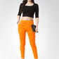 Jompers Women Orange Smart Slim Fit Solid Regular Trousers ( JOP 2119 Orange )