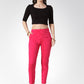 Jompers Women Pink Smart Slim Fit Solid Regular Trousers ( JOP 2119 Pink )