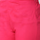 Jompers Women Pink Smart Slim Fit Solid Regular Trousers ( JOP 2119 Pink )