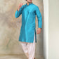 White Viscose Rayon Salwar for Men ( JOSP 007White )