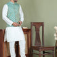 Woven Design Nehru Jacket For Men ( JOWC 4005Green )
