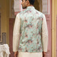 Men's Silk Blend Printed Nehru Jacket