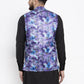 Jompers Men Violet Printed Satin Nehru Jacket (JOWC 4007 Voilet )