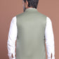 Solid Nehru Jacket For Men ( JOWC 4046 Pista )