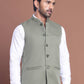 Solid Nehru Jacket For Men ( JOWC 4046 Pista )