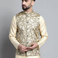 Men's Woven Design Nehru Jacket