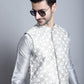 Men's Woven Design Nehru Jacket