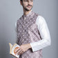 Men's Woven Design Nehru Jacket
