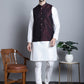 Men's Woven Design Nehru Jacket