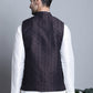 Men's Woven Design Nehru Jacket