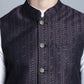 Men's Woven Design Nehru Jacket