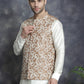 Men's embroidered Nehru Jacket ( JOWC 4092Brown )