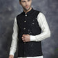 Men's embroidered and sequins Nehru Jacket ( JOWC 4093Black )