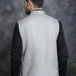 Men's Woven Design Nehru Jacket ( JOWC 4095Grey )