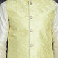 Men's Sequins and Embroidred Nehru Jacket ( JOWC 4096Yellow )