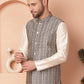 Men's Woven Design Nehru Jacket