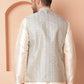 Men's Woven Design Nehru Jacket