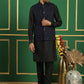 Men's Sequins Velvet Nehru Jacket