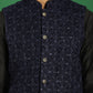 Men's Sequins Velvet Nehru Jacket