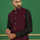Men's Sequins Velvet Nehru Jacket