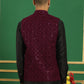 Men's Sequins Velvet Nehru Jacket