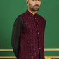 Men's Sequins Velvet Nehru Jacket