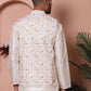 Floral Printed and Embroidered Nehru Jacket for Men