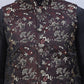 Embossed Silk Blend Nehru Jacket