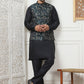 Embossed Silk Blend Nehru Jacket