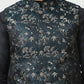Embossed Silk Blend Nehru Jacket