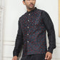 Embroidered Silk Blend Nehru Jacket