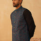 Embroidered Silk Blend Nehru Jacket