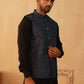 Embroidered Silk Blend Nehru Jacket