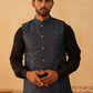 Embroidered Silk Blend Nehru Jacket