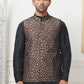 Embroidered Silk Blend Nehru Jacket