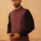Embroidered Silk Blend Nehru Jacket