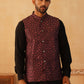 Embroidered Silk Blend Nehru Jacket