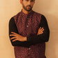 Embroidered Silk Blend Nehru Jacket
